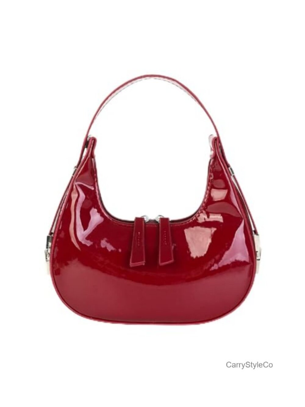 Small Crescent Shoulder Bag Y2K Top Handle Hobo Underarm Clutch Purse